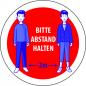 Preview: Corona Aufkleber Abstand halten